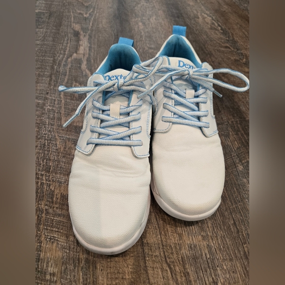 Dexter Womens Raquel V White/Blue - Picture 1 of 8